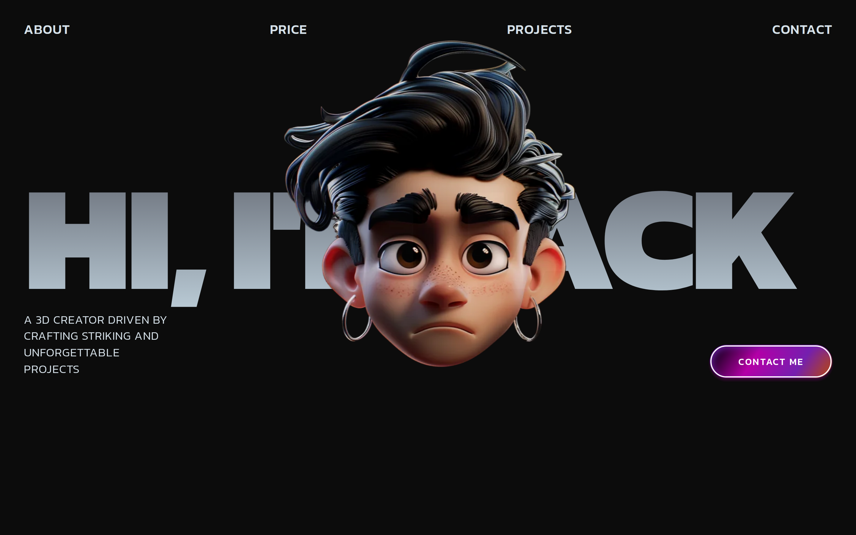3D Creator Portfolio — Jack preview