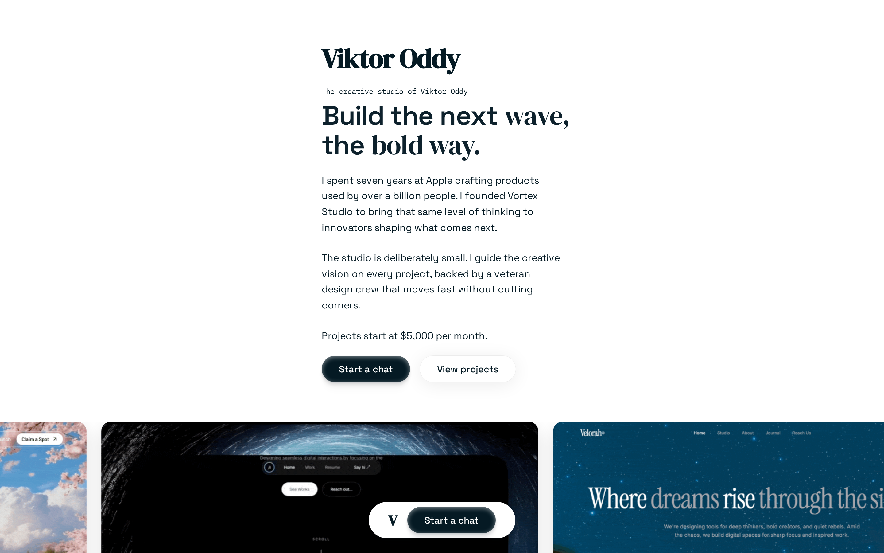AI Designer Portfolio — Viktor Oddy preview
